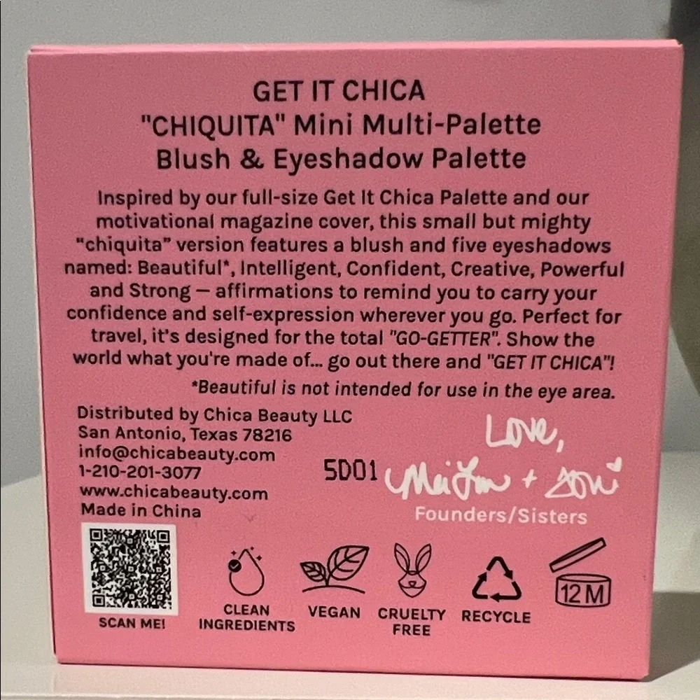 ipsy Chiquita Mini Multi-Palette - Vibrant Pink